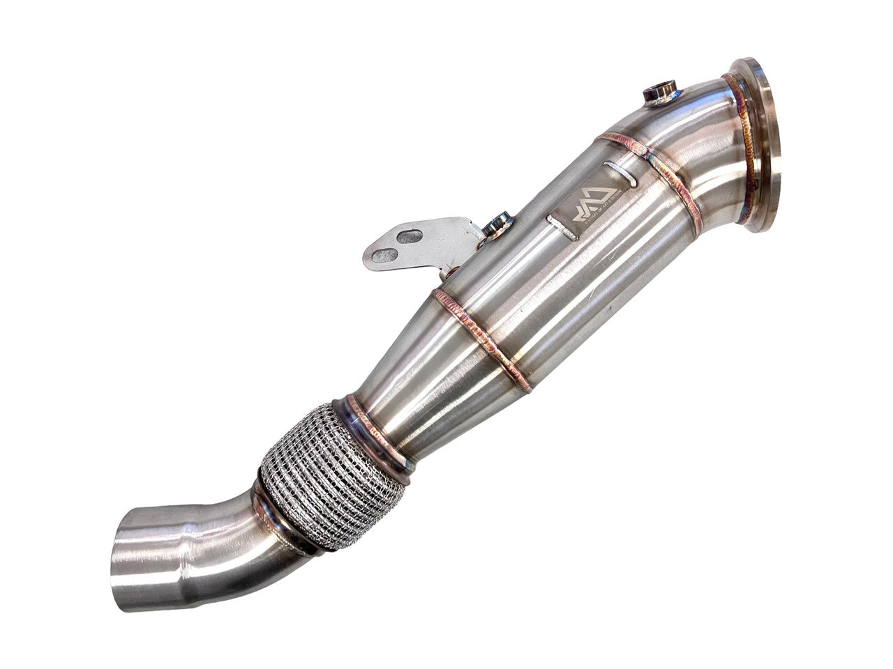 MAD - B58 4.5" Catted Downpipe W/ Bracket BMW F, G Chassis & Supra