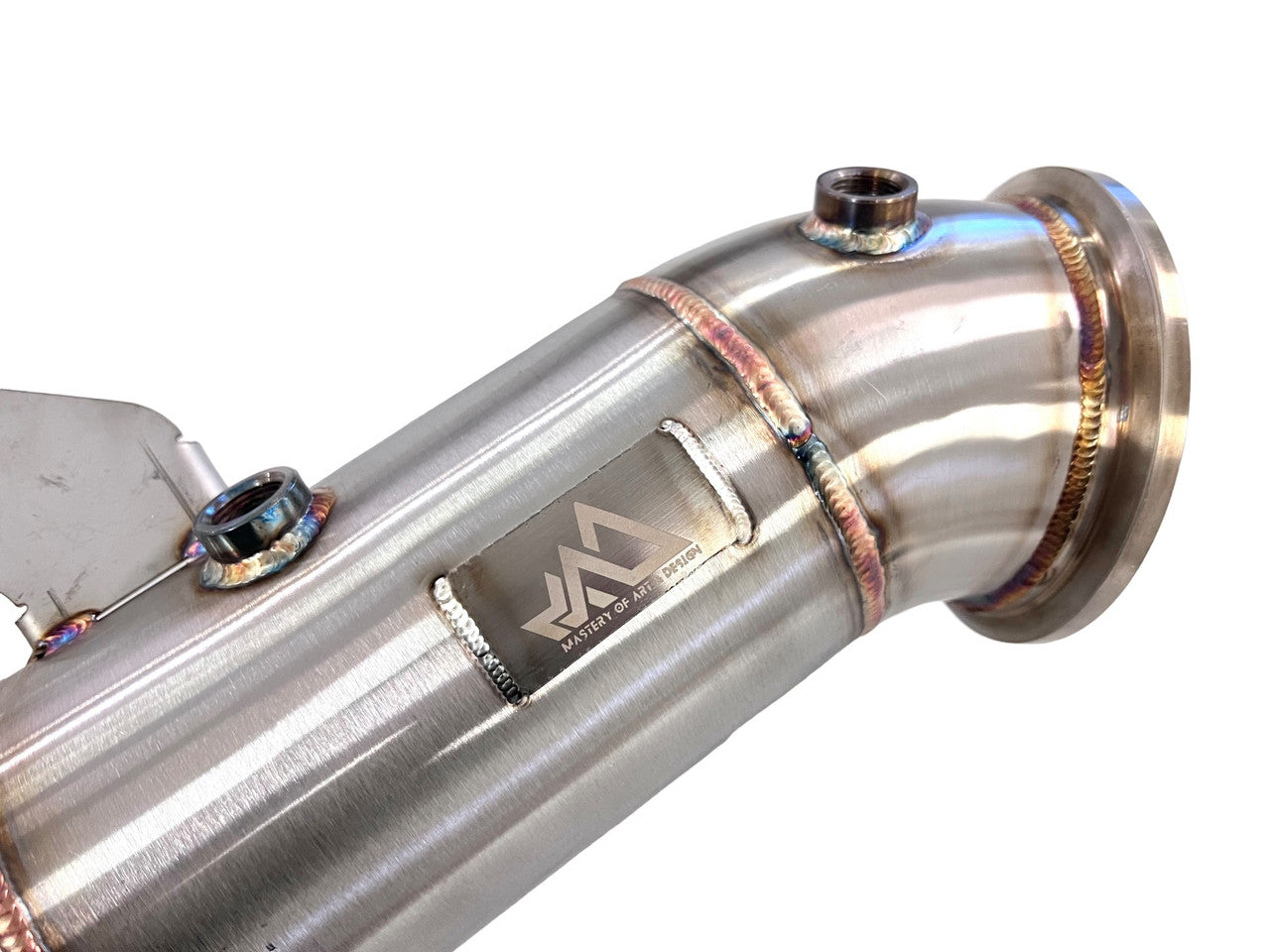 MAD - B58 4.5" Catted Downpipe W/ Bracket BMW F, G Chassis & Supra