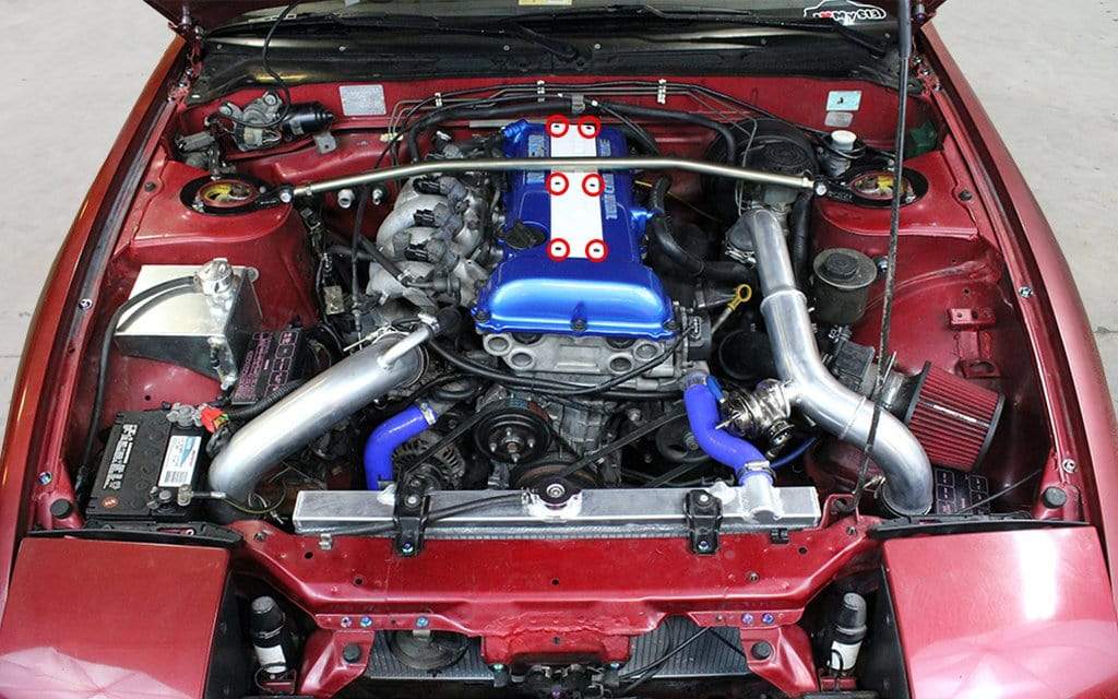 Nissan SR20DET Titanium Coil Pack Cover Kit