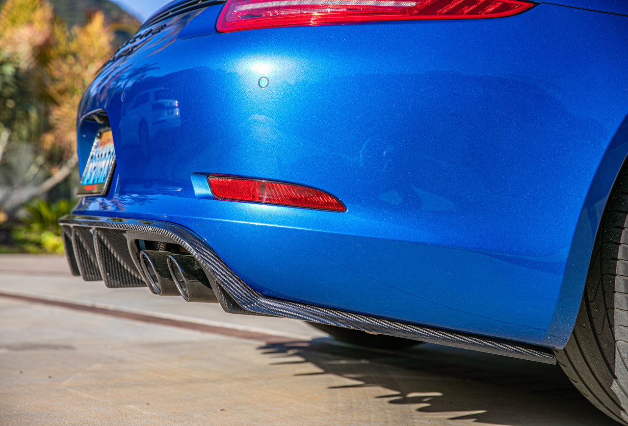Rennline - Carbon Fiber Rear Diffuser || 991.1(C2/C2S/C4/C4S/GTS)
