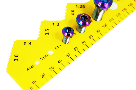 ZSPEC Metric Bolt / Fastener Thread Measuring Gauge, L-Shape
