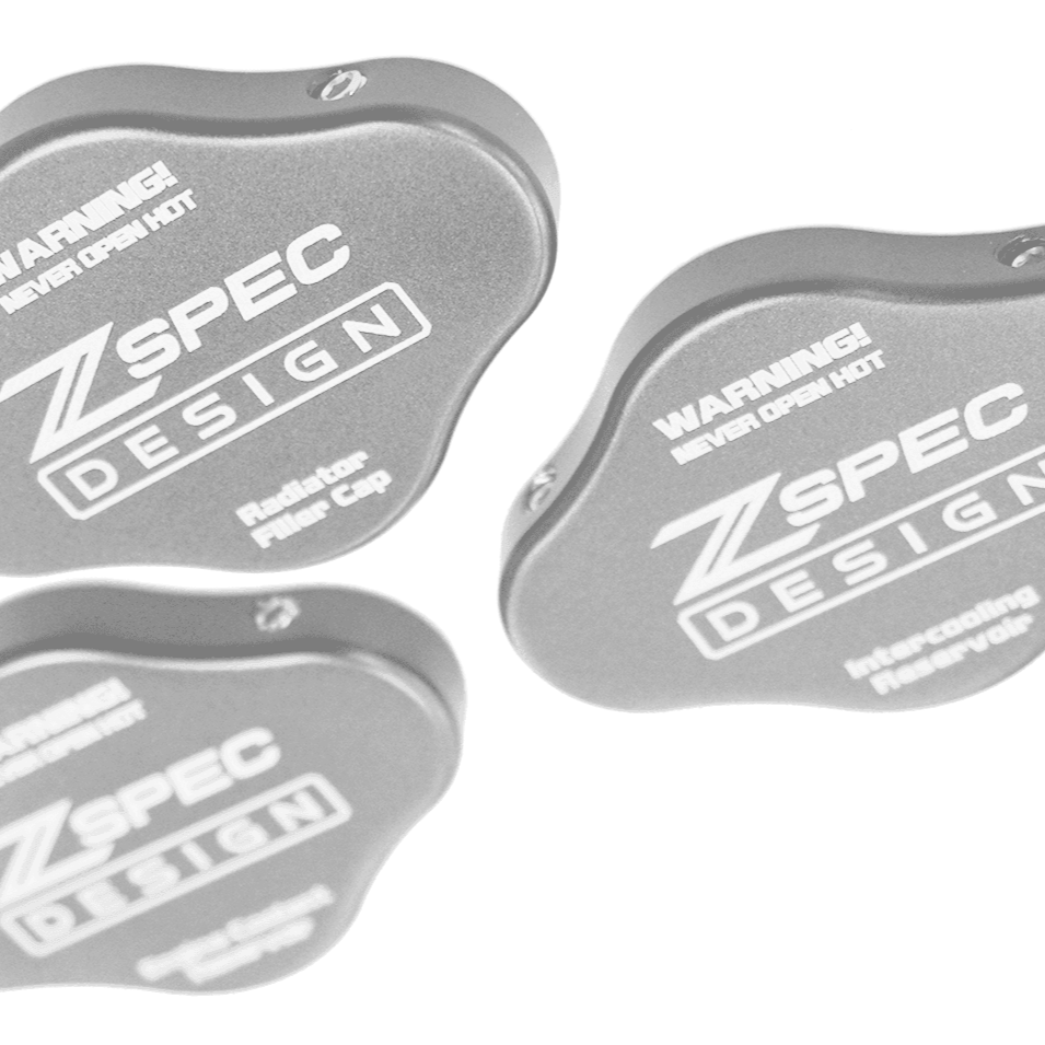 ZSPEC Fluid Reservoir Cap Covers Set for '23+ Nissan Z RZ34, Billet, 3 Caps