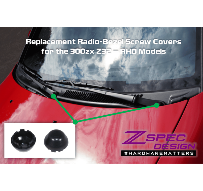 ZSPEC Wiper-Arm Nut Covers for '90-99 Nissan 300zx, Pair of Two