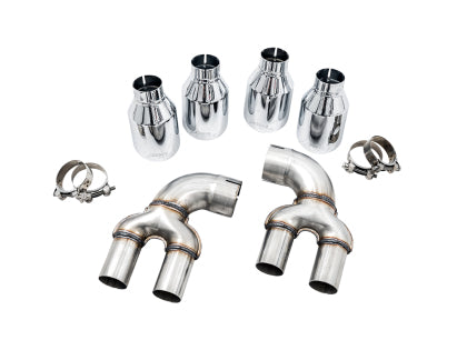 AWE - BMW G20/G22 B58 Non-Resonated Touring Edition Exhaust - Quad Chrome Silver Tips