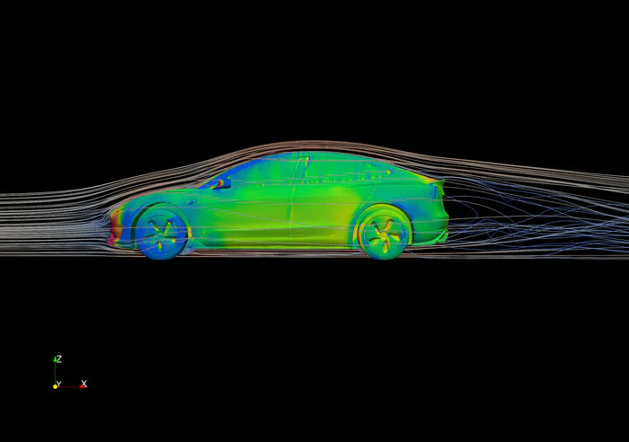 Adro - Premium Prepreg Carbon Fiber Side Skirts || Model 3