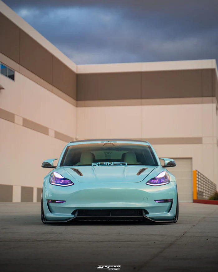 Adro - Carbon Fiber Front Lip || Model 3