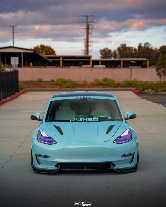 Adro - Carbon Fiber Front Lip || Model 3