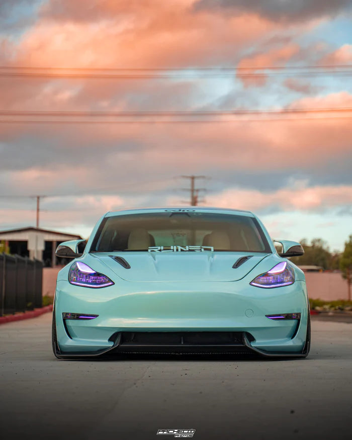 Adro - Carbon Fiber Front Lip || Model 3