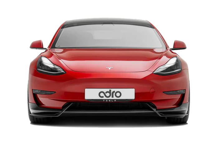 Adro - Premium Prepreg Carbon Fiber Front Lip || Model 3