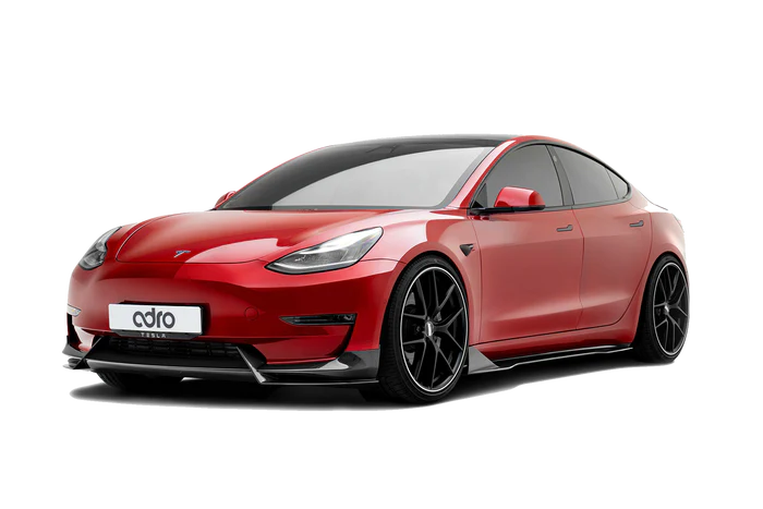 Adro - Premium Prepreg Carbon Fiber Front Lip || Model 3