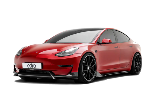 Adro - Premium Prepreg Carbon Fiber Front Lip || Model 3