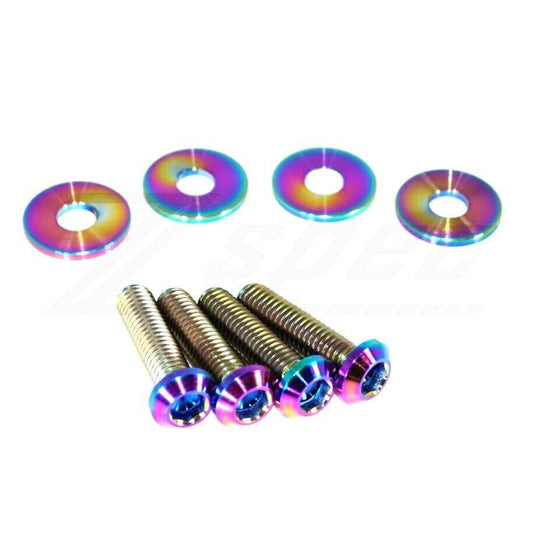 ZSPEC Dress Up BoltsĀ® Fastener Kit for Nissan Skyline GT-R R35 Plenum Cover, Titanium