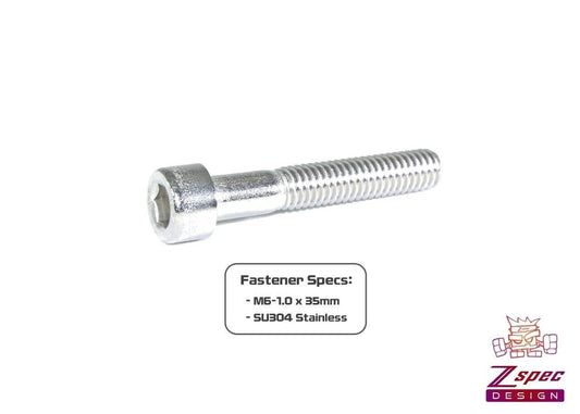ZSPEC M6-1.0x35mm Socket-Cap SHSC Fasteners, Stainless, 10-Pack
