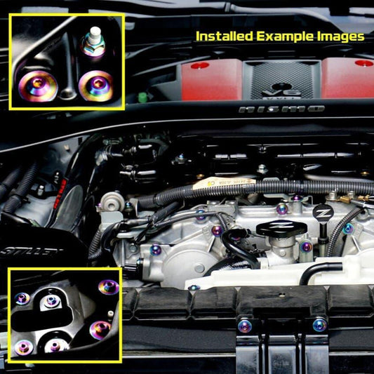 ZSPEC M8-1.25x35mm Dress Up BoltĀ® Fastener, Angled Head, Titanium Grade-5, Per Each