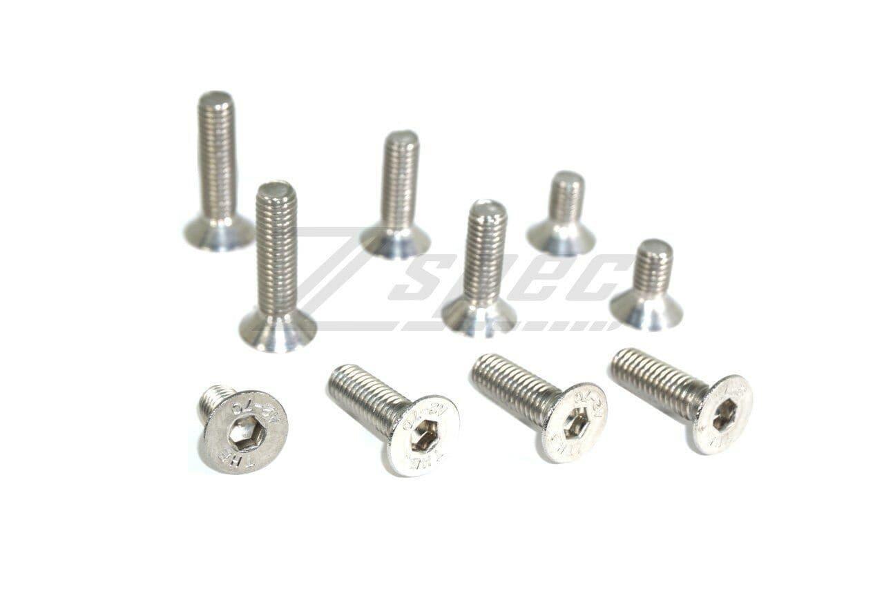 ZSPEC M8-1.25x30mm Flat-Head FHSC Fasteners, Stainless, 10-Pack