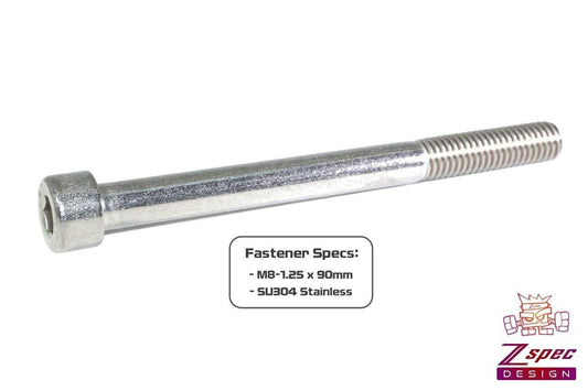 ZSPEC M8-1.25x90mm Socket-Cap SHSC Fasteners, Stainless, 10-Pack