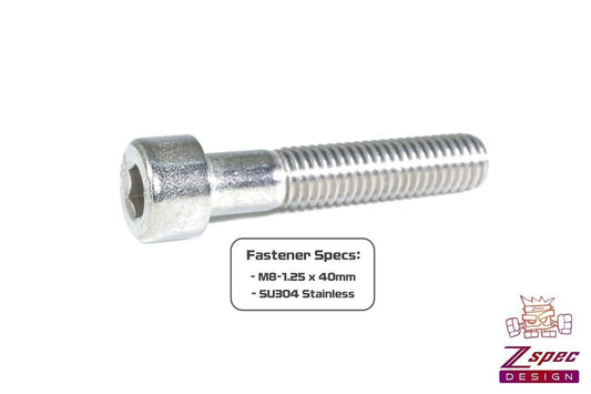 ZSPEC M8-1.25x40mm Socket-Head Socket Cap SHSC Fasteners, SUS304 Stainless, 10-Pack