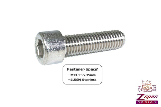 ZSPEC M10-1.5x35mm Socket Cap (SHSC) Fasteners, SUS304 Stainless, 10-Pack