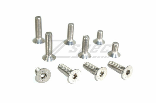 ZSPEC M6-1.0x30mm Flat-Head FHSC Fasteners, Stainless, 10-Pack