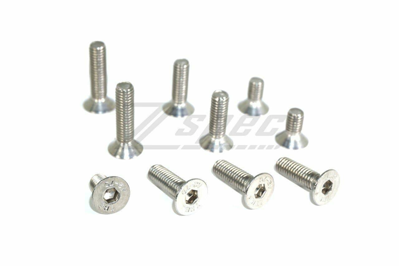 ZSPEC M6-1.0x20mm Flat-Head Socket-Cap (FHSC), SUS304 Stainless Fasteners, 10-Pack