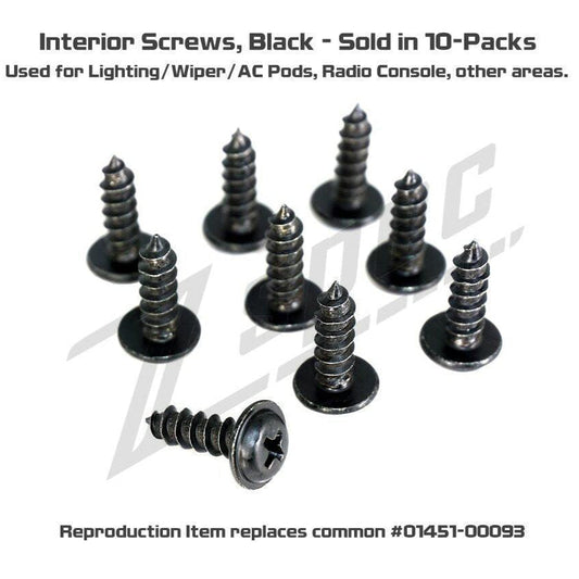 ZSPEC Interior Screws for Nissan vehicles for Z32 300zx and others, 10-Pack