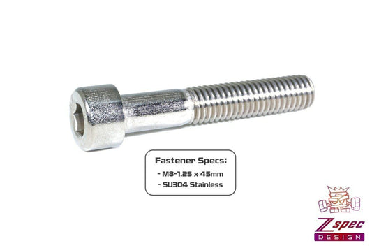 ZSPEC M8-1.25x45mm Socket-Cap SHSC Fasteners, Stainless, 10-Pack