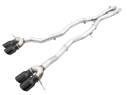 AWE - Track Edition Catback Exhaust for BMW G8X M3/M4 - Diamond Black Tips