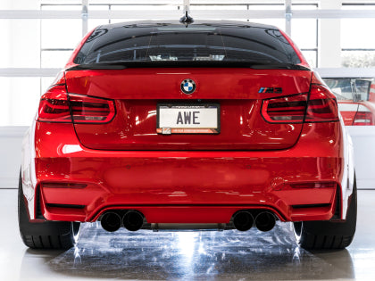 AWE - BMW F8X M3/M4 Track Edition Catback Exhaust - Diamond Black Tips