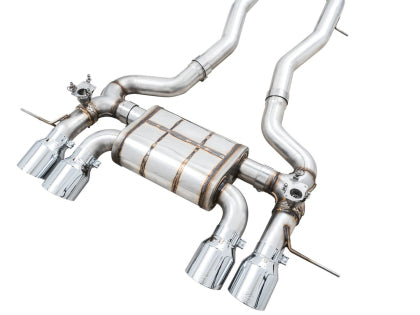 AWE - SwitchPath Catback Exhaust for BMW G8X M3/M4 - Chrome Silver Tips