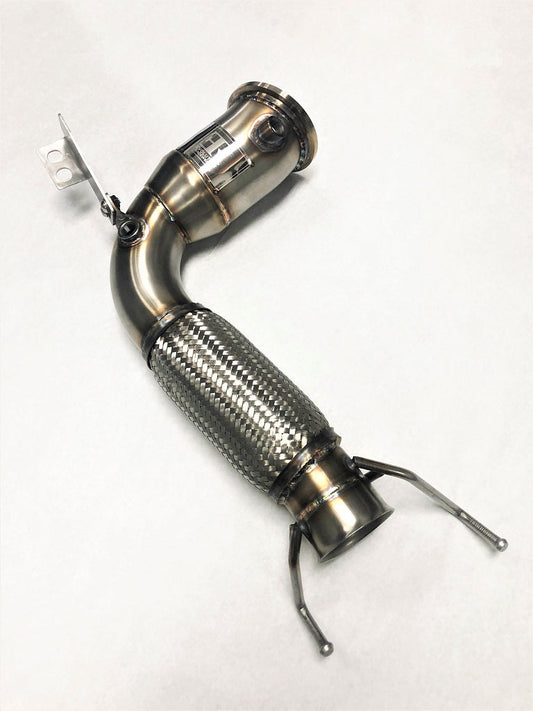 Competition Series 4" Catless Downpipe for the 2015+ Mini Cooper S, Clubman, Cabrio and Countryman US Spec (4 Cylinder) Engine