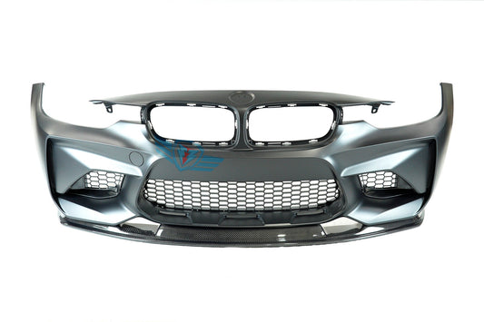 FYBR BMW F30 M2 Conversion Bumper MTC Style Genuine Carbon Fiber Front Lip