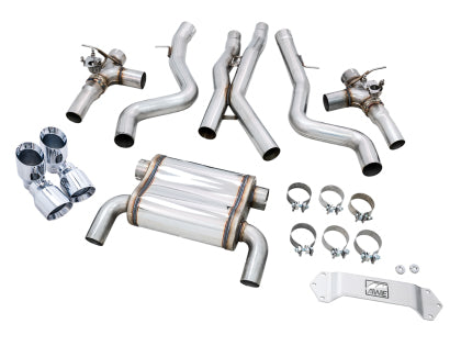 AWE - BMW F8X M3/M4 SwitchPath Catback Exhaust - Chrome Silver Tips
