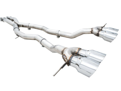 AWE - Track Edition Catback Exhaust for BMW G8X M3/M4 - Chrome Silver Tips