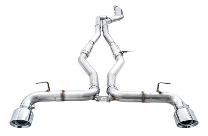 AWE - Toyota Supra A90 Track Edition Exhaust - 5in Chrome Silver Tips