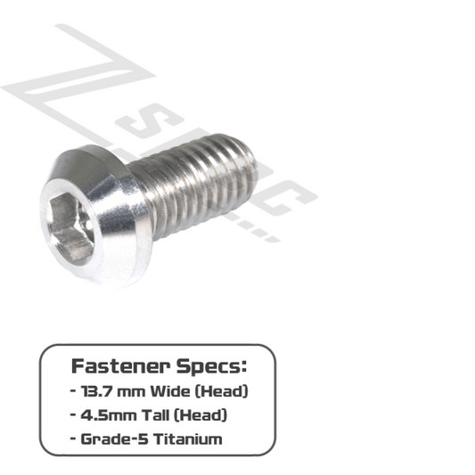 ZSPEC M8-1.25x16mm Dress Up BoltsĀ® Fastener, Angled Head, Titanium Grade-5, Per Each