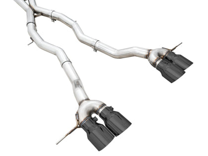 AWE - Track Edition Catback Exhaust for BMW G8X M3/M4 - Diamond Black Tips