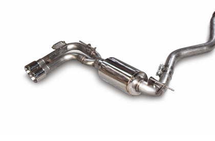 AWE - BMW F3X 28i / 30i Touring Edition Axle-Back Exhaust Single Side - 80mm Silver Tips