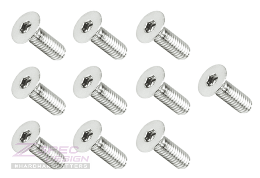 ZSPEC M4-0.7x12mm Fasteners, FHSC, Stainless Steel SUS304, 10-Pack