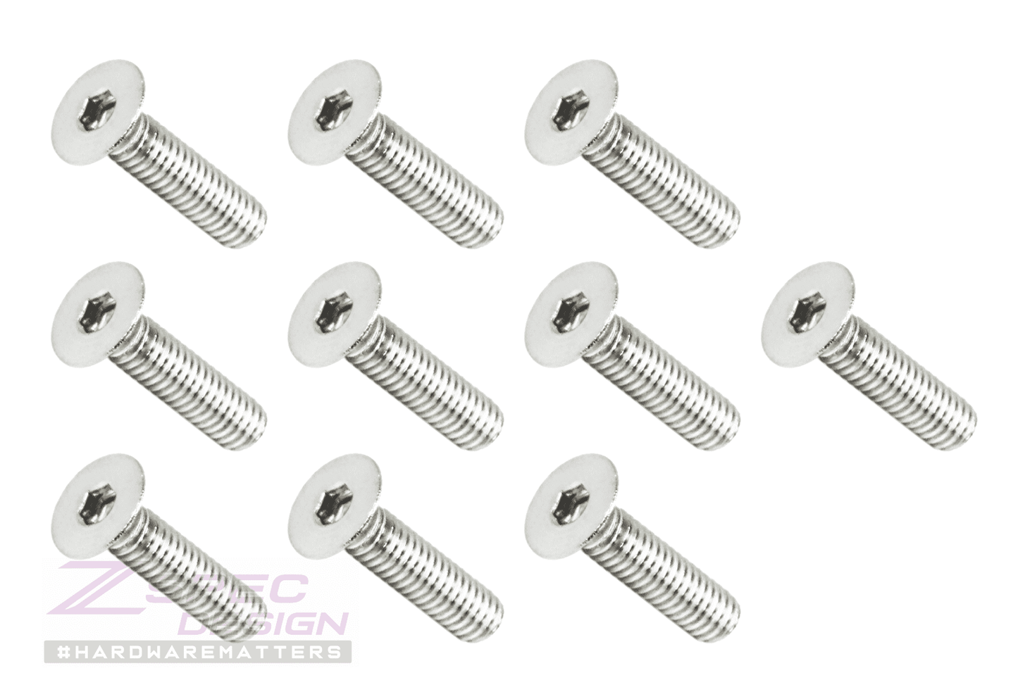 ZSPEC M4-0.7x16mm Fasteners, FHSC, Stainless Steel SUS304, 10-Pack