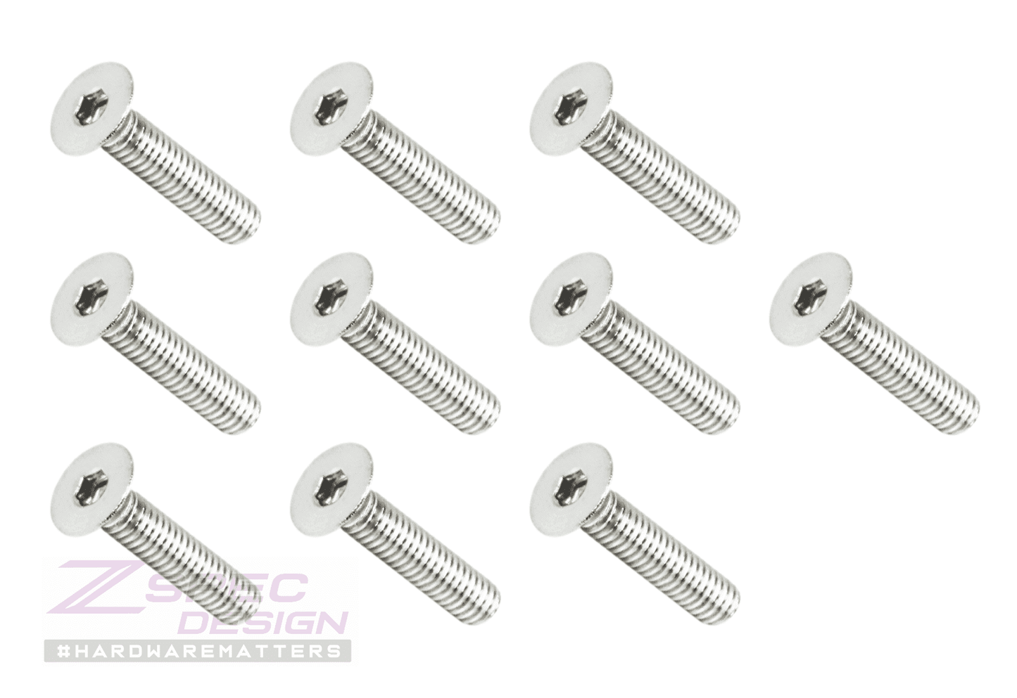 ZSPEC M4-0.7x20mm Fasteners, FHSC, Stainless Steel SUS304, 10-Pack