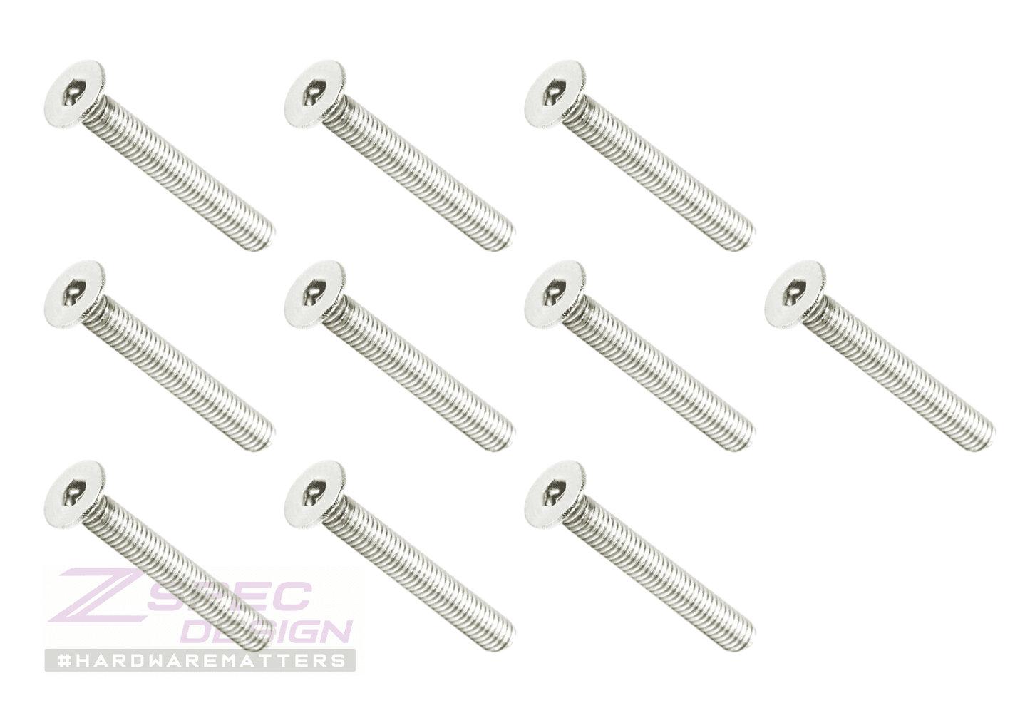 ZSPEC M4-0.7x30mm Fasteners, FHSC, Stainless Steel SUS304, 10-Pack