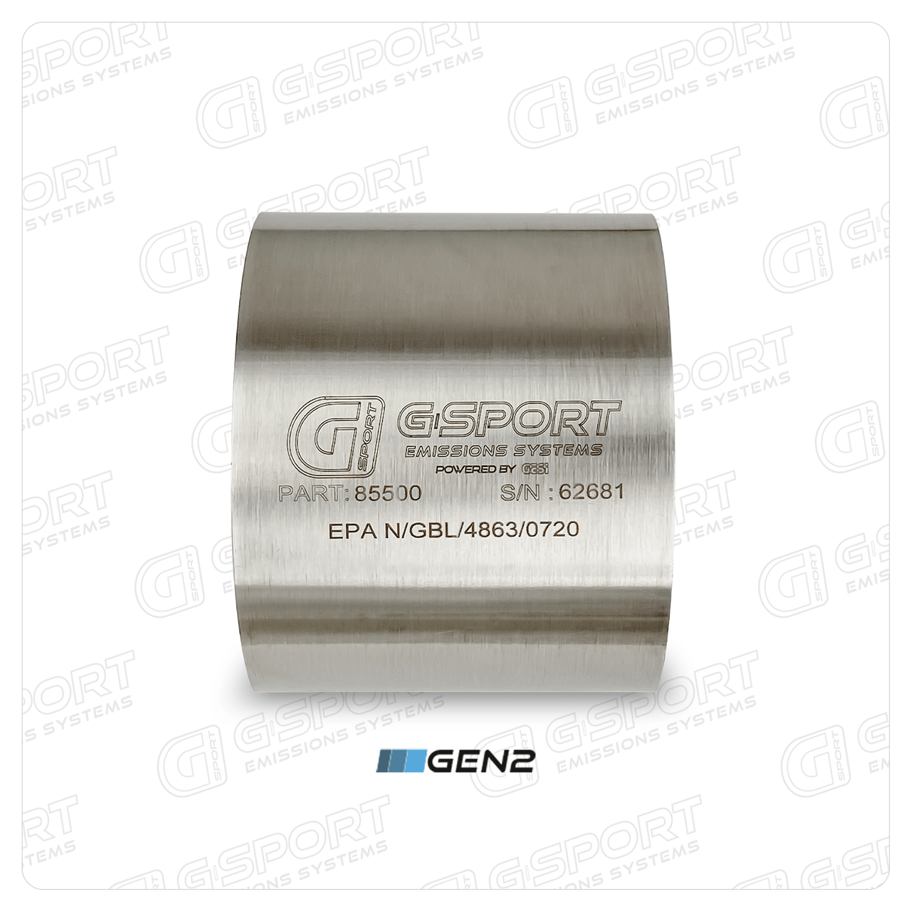 G-Sport Gen2 EPA Compliant Catalytic Converter Core - 5.000" Body x 4.000" Long (85500)