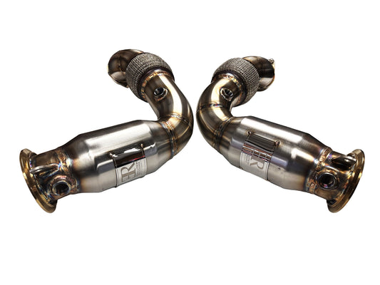 Sports Series High Flow Catted Primary Downpipe 2024+ X5M/X6M LCI S68 Engine