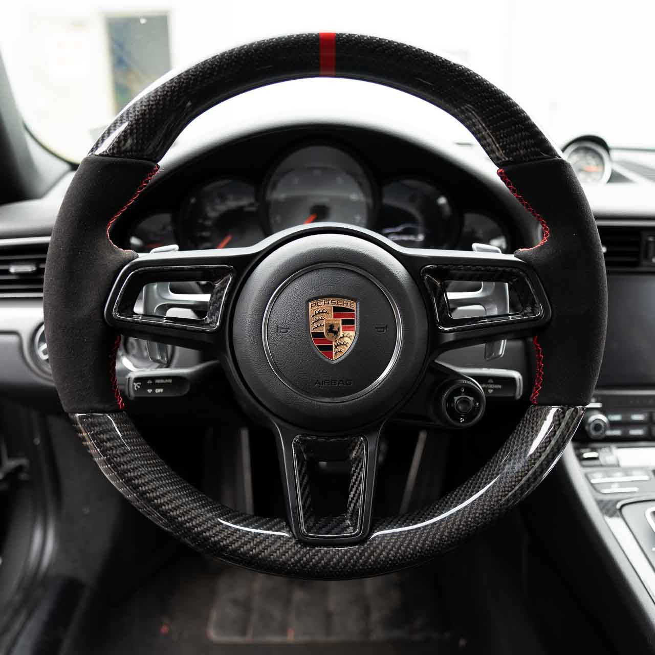 Rennline  - Carbon Fiber Steering Wheel Insert || 991.2/718/95.B/971.1