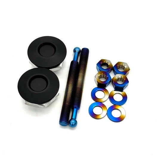 JDC Titanium Quik-Latch QL-38 Replacement Hood Pin Hardware Kit (Universal)