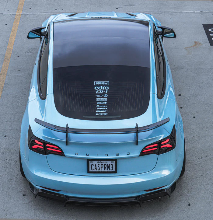 Adro - Carbon Fiber Swan Neck Wing || Model 3