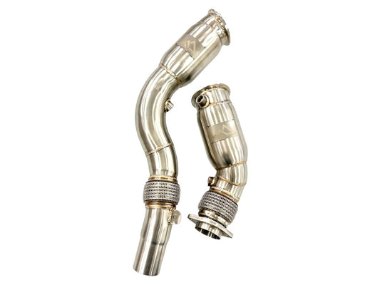 MAD - Resonated Downpipes W/ Flex Section || F8X S55