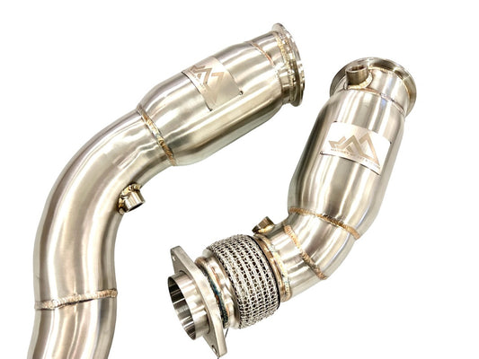 MAD - Resonated Downpipes W/ Flex Section || F8X S55