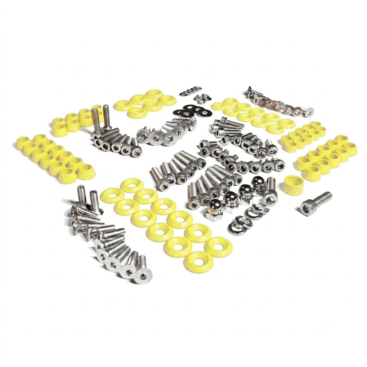 ZSPEC Stage-2 Dress Up BoltsĀ® Fastener Kit for '87-93 Ford Mustang V8 Fox-Body, Stainless & Billet