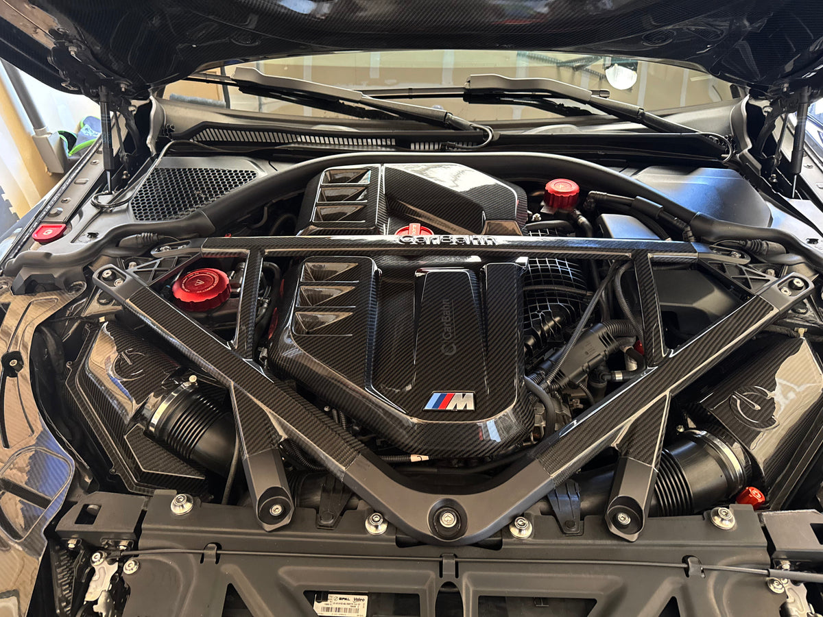 CSL Style Carbon Fiber 5-Point Strut Brace | BMW G8X M2/M3/M4